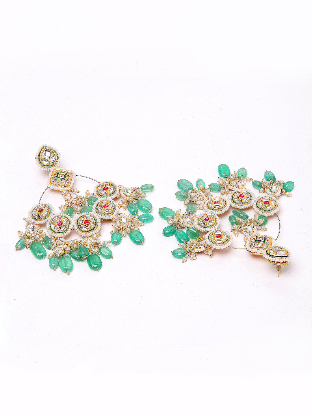 Kundan chandbala earring
