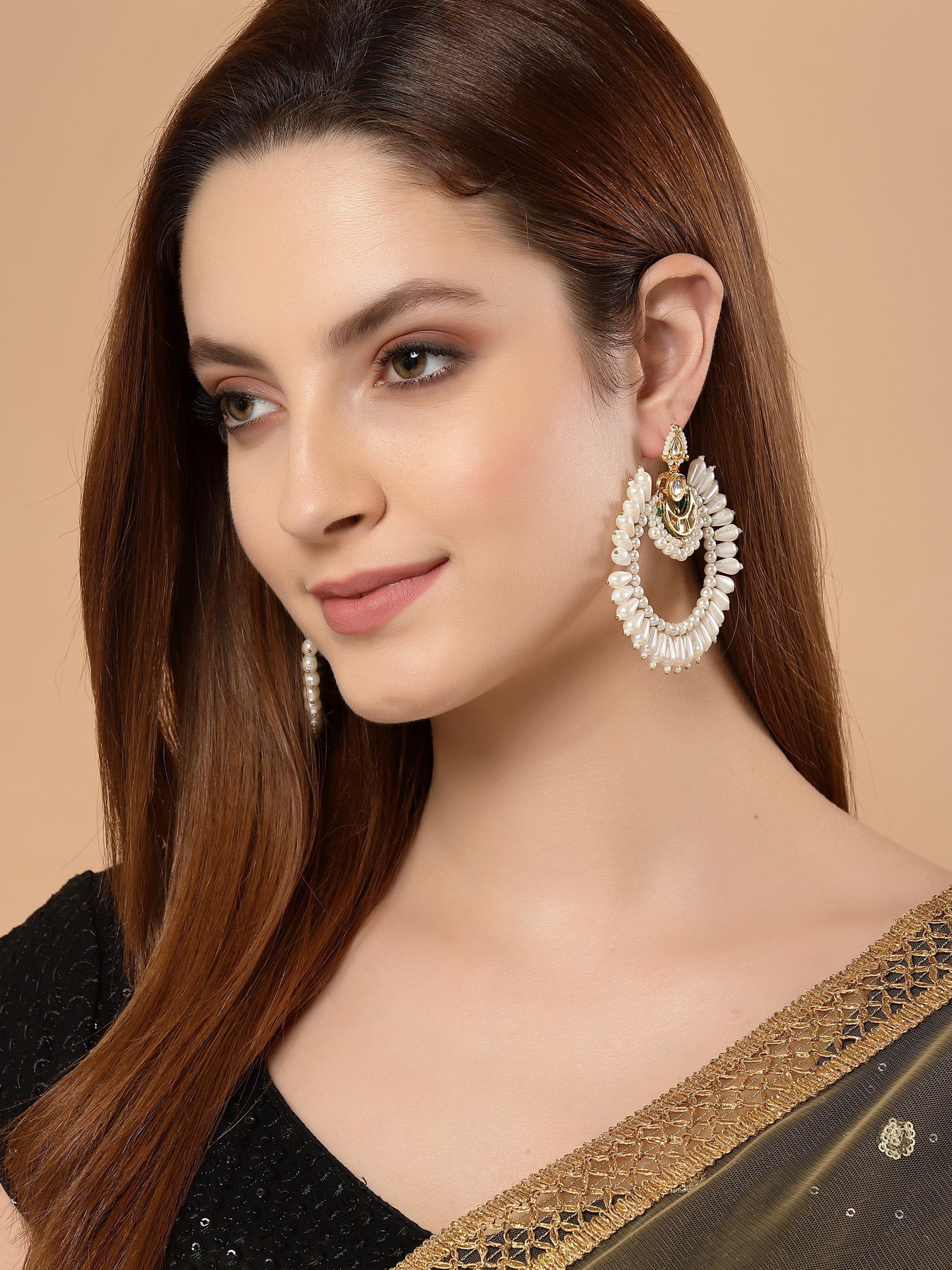 Kundan Chand Bali Earring