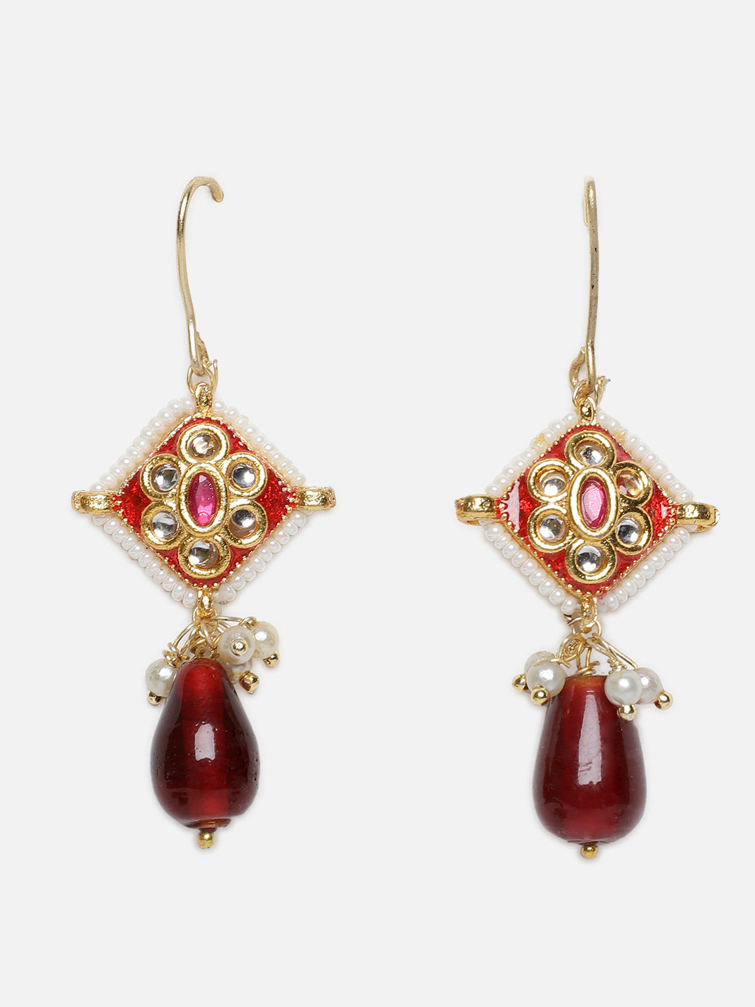Kundan Earring with Meenakari touch