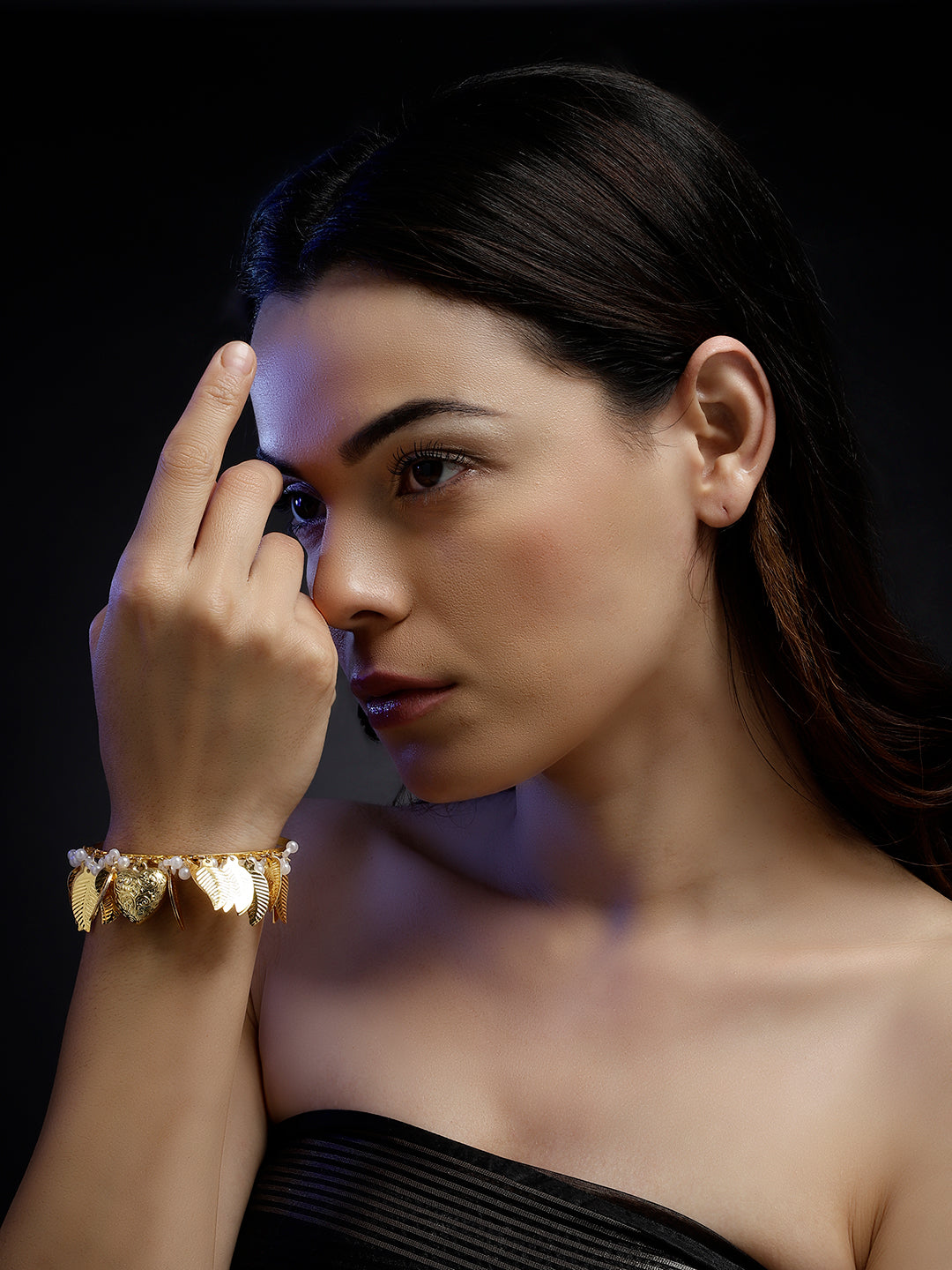 Gold and White Heart Watch Bracelets from Dugristyle Ruhaniyat By Dugran