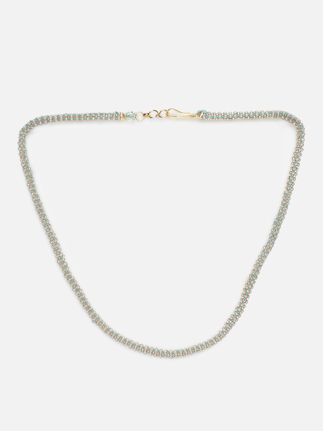 Green and Gold Handmade beads Necklace from Dugristyle Ruhaniyat By Dugran