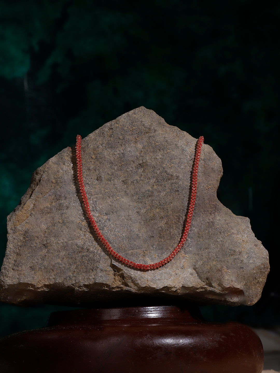 Orange and Gold Handmade beads Necklace from Dugristyle Ruhaniyat By Dugran