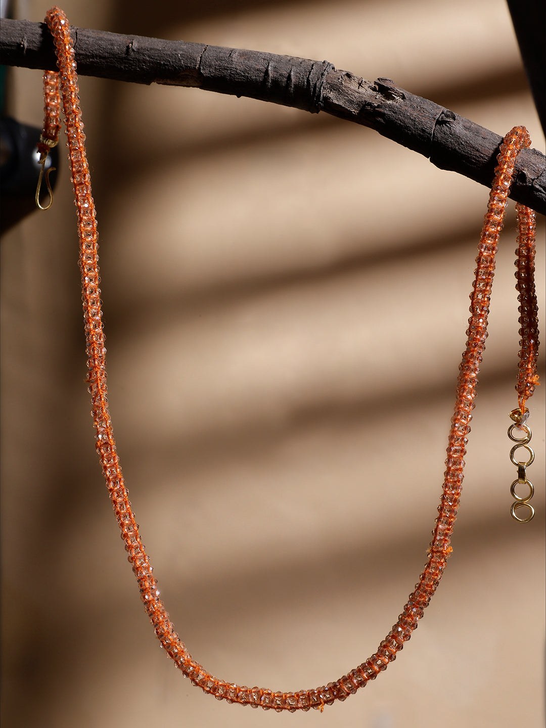 Brown and Gold Handmade beads Necklace from Dugristyle Ruhaniyat By Dugran