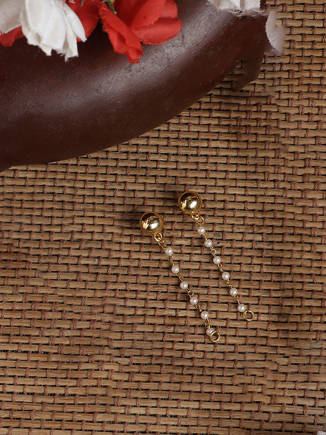 Gold and White Multiple Style Wear earrings from Dugristyle Ruhaniyat By Dugran
