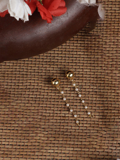 Gold and White Multiple Style Wear earrings from Dugristyle Ruhaniyat By Dugran