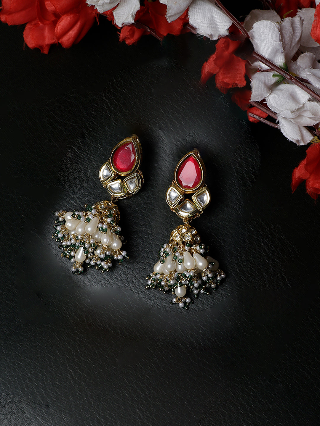 AD and Kundan Earring