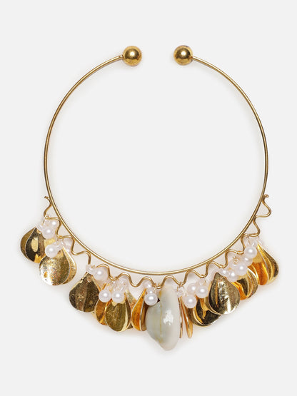 Grey and Gold Shell pearls Bracelets from Dugristyle Ruhaniyat By Dugran