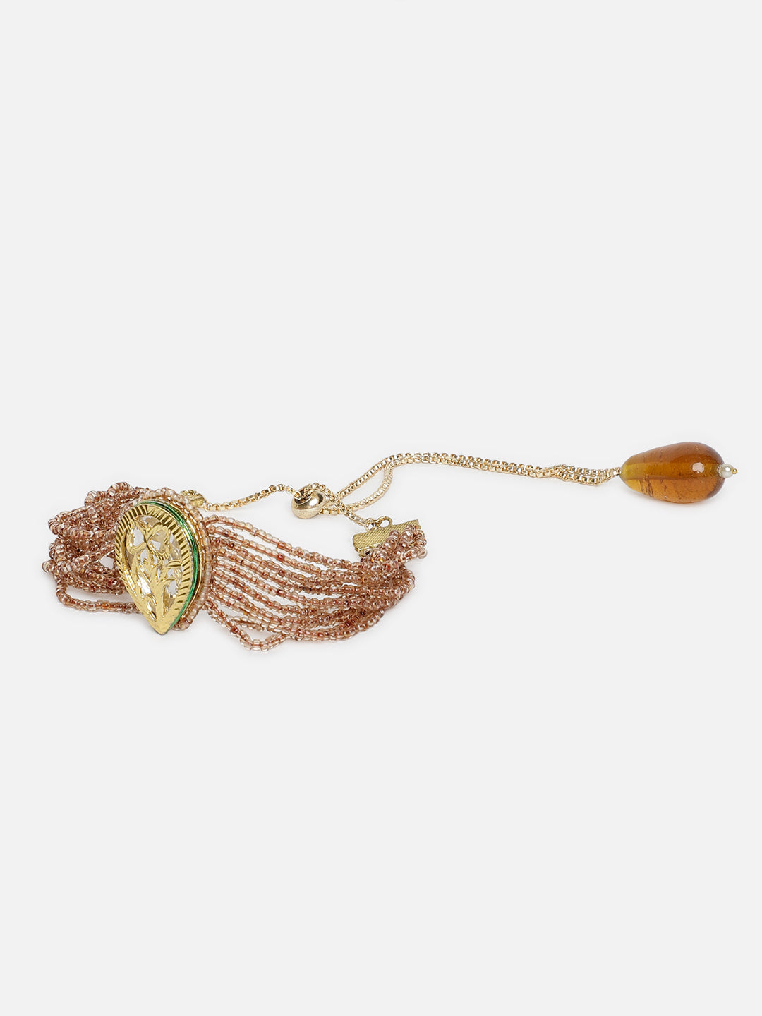 Kundan Bracelets with Brown Drop