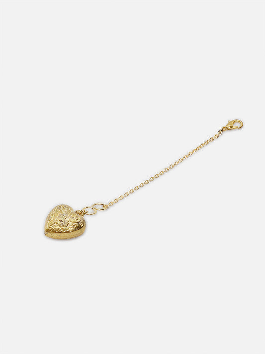 Gold and Cream Heart Watch Charm from Dugristyle Ruhaniyat By Dugran
