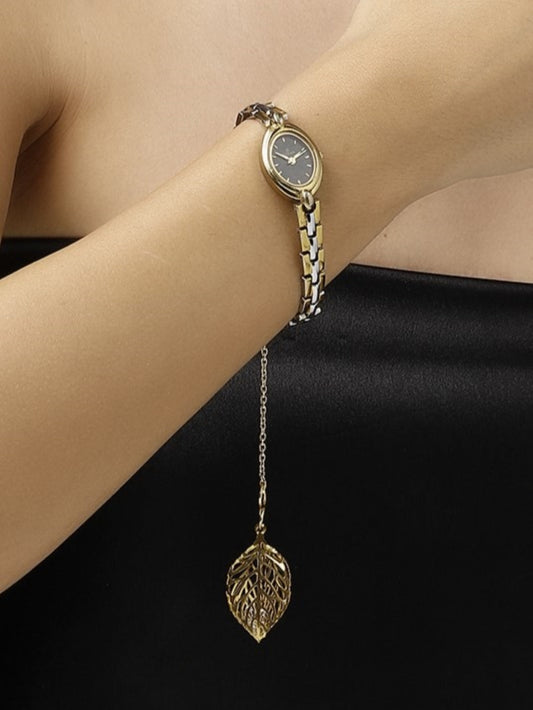 Gold and Cream Diamond Watch Charm from Dugristyle Ruhaniyat By Dugran