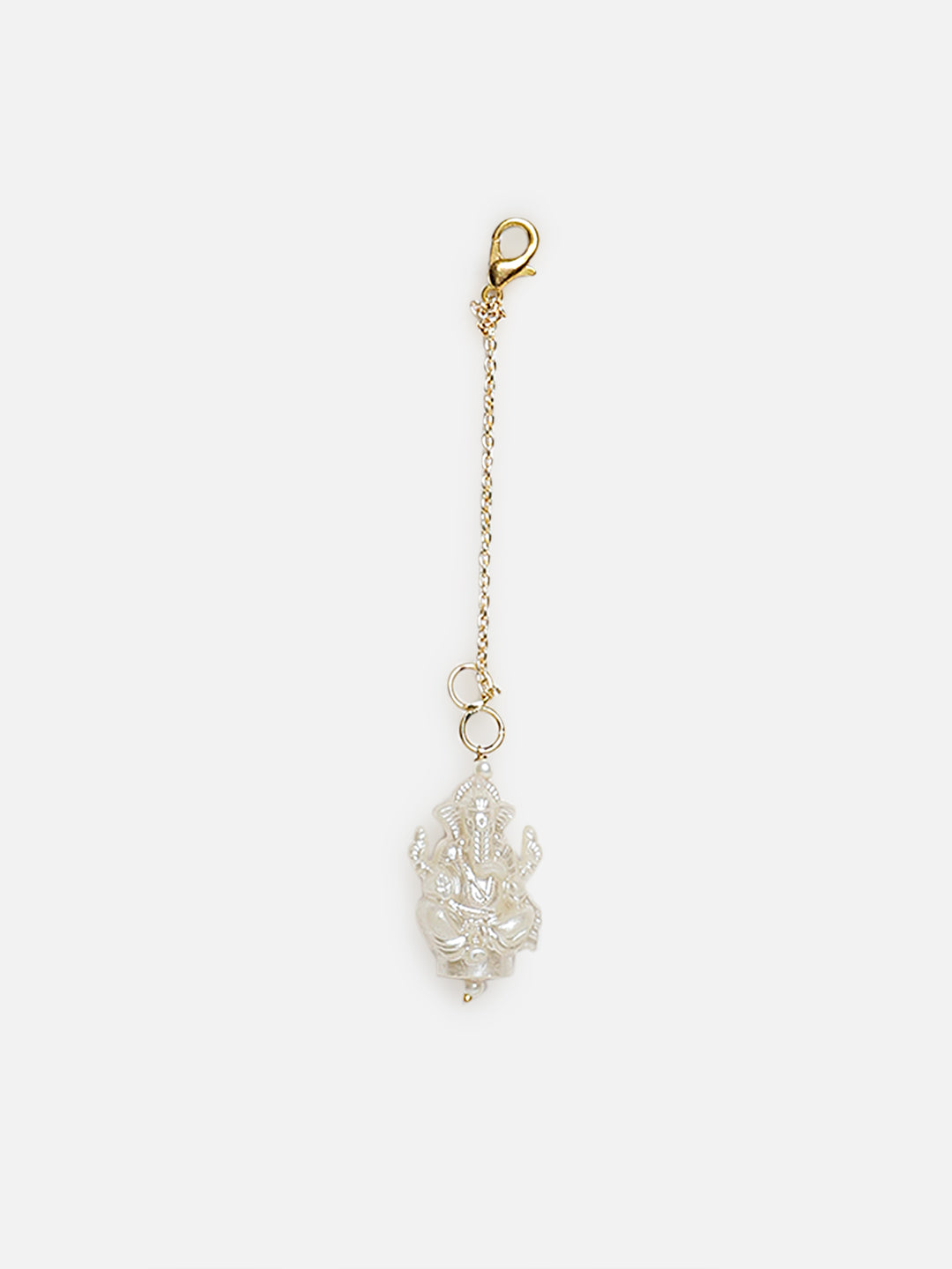 Gold and White Ganpathi Watch Charm from Dugristyle Ruhaniyat By Dugran