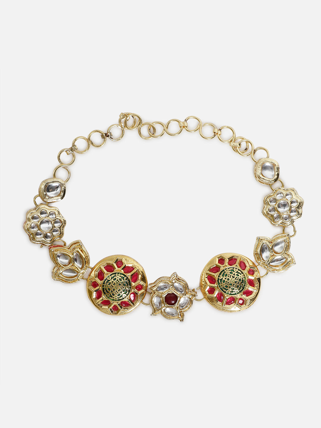 Kundan Mathapatti with Meenakari touch