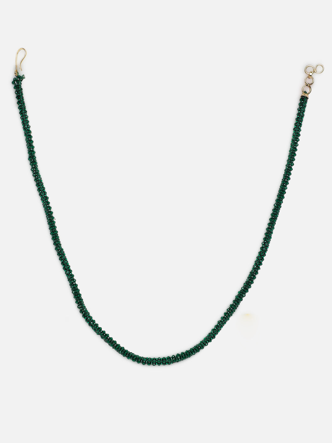 Green and Gold Handmade beads  Necklace from Dugristyle Ruhaniyat By Dugran