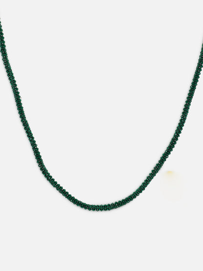 Green and Gold Handmade beads  Necklace from Dugristyle Ruhaniyat By Dugran