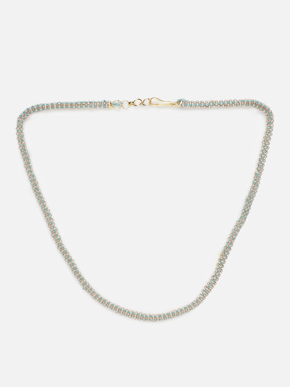 Green and Gold Handmade beads  Necklace from Dugristyle Ruhaniyat By Dugran