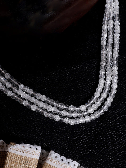 White and Blue Natural Stones Necklace from Dugristyle Ruhaniyat By Dugran